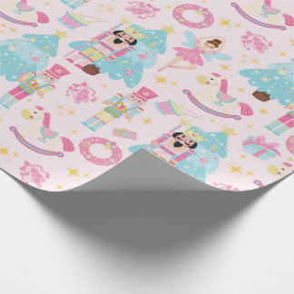 Rosa Pastel Nutcracker Ballet Wrapping Papper Presentpapper