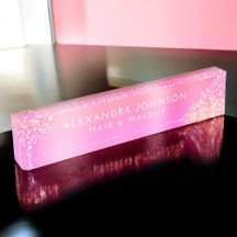 Rosa Pastel Ombre Glitter Gnistra Hair Makeup