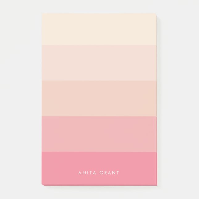 Rosa pastel rand post-it block (Framsida)