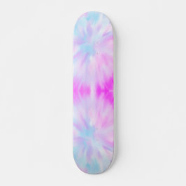 Rosa Pastel Tie Dye Skateboard