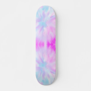 Rosa Pastel Tie Dye Skateboard