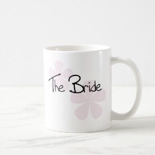 Rosa pastell blommar bruden kaffemugg