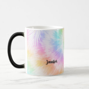 Rosa Pastell Tie Dye Girlaktig Chic Magisk Mugg