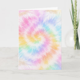 Rosa Pastell Tie Dye Girlig Chic Kort