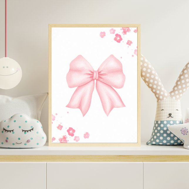 Rosa Pastellbåge Nurseries Väggkonst Pyntar Baby R (Skapare uppladdad)