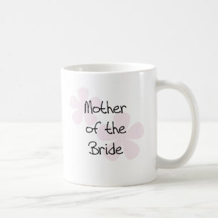 Rosa pastellblommamor av bruden kaffemugg