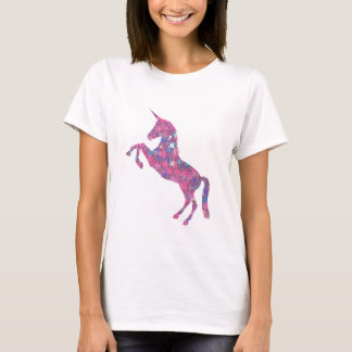 Rosa pastellfärgad konst för stjärnagnistraUnicorn Tee Shirt
