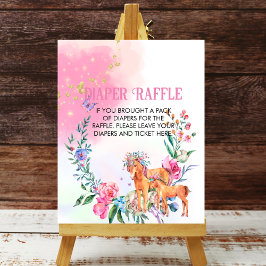 Rosa Pastellkrita och butterflies Poster