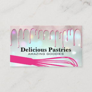 Rosa Pastry Drift Whisk Baker Visitkort