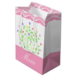 Rosa Patterned Gift Bag för Mamma