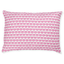 Rosa Paw Skriv ut Hund Bed