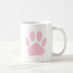 Rosa Pawprint Kaffemugg