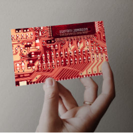 Rosa PCB-tryckt krets, teknik Visitkort