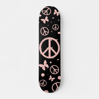 Rosa Peace and Butterflies Skateboard Bräda 21,5 Cm