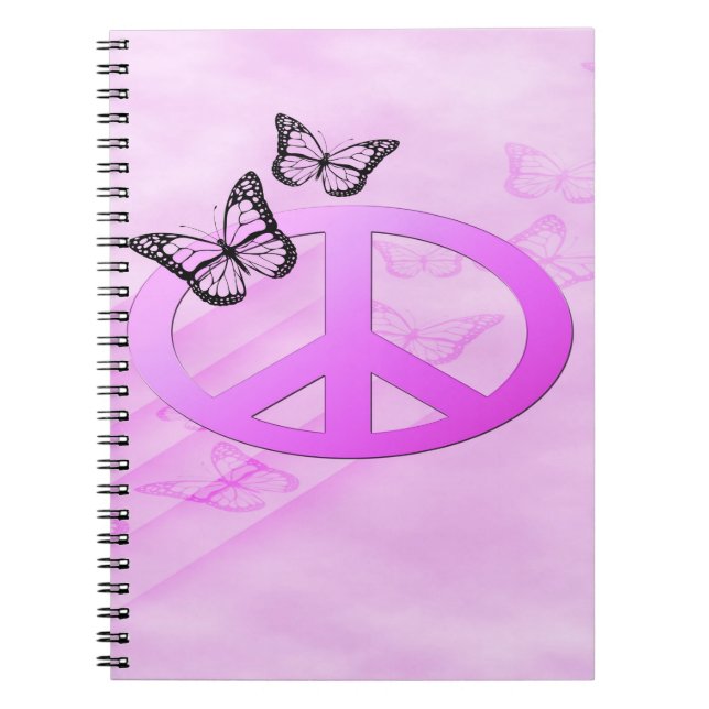 Rosa Peace Anteckningsbok (Framsidan)