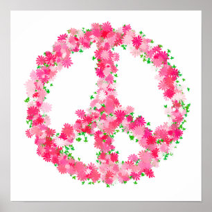 Rosa Peace Flowers Poster