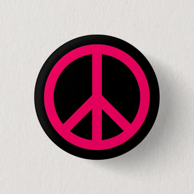 Rosa Peace-symbolknapp Knapp (Framsida)