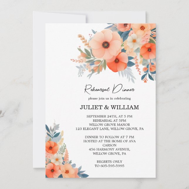 Rosa Peach 70s 80-tal 90-tal färgfull repetitionsm Inbjudningar (Framsida)