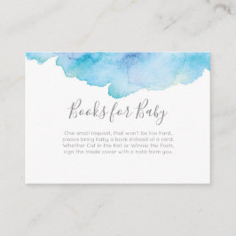 Rosa Peach Bokar för baby Baby Shower-infogningsko Tilläggskort