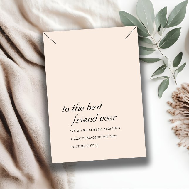  ROSA PEACH FRIEND NECKLACE VISNING CARD PLACERINGSKORT (Skapare uppladdad)