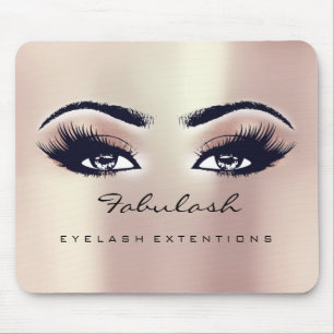 Rosa Peach Glitter Namn Beauty Lash Makeup Musmatta