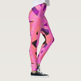 Rosa Peach Lila Yoga Fitness Exercise Valentine Leggings