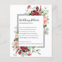 Rosa Peach och korall Blommigt Bröllop