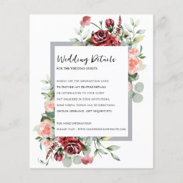 Rosa Peach och korall Blommigt Bröllop