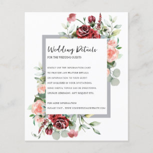  Rosa Peach och korall Blommigt Bröllop