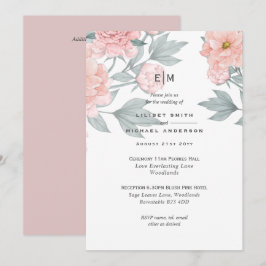  Rosa Peach PEONIES Bröllopsmottagning