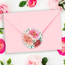 Rosa Peach Peonies Burgundy Blommigt Löv