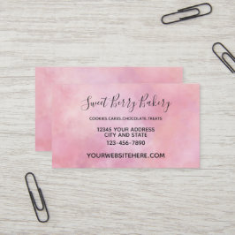 Rosa Peach Tie Dye Visitkort