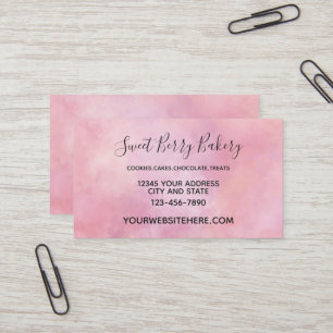 Rosa Peach Tie Dye Visitkort