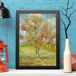 Rosa Peach Träd i Blommar av Vincent van Gogh Poster