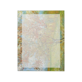 Rosa Peach Träd i Blommar Reminiscence of Mauve Anteckningsblock