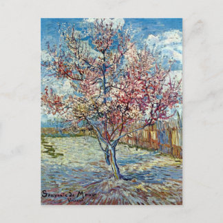 Rosa Peach Träd Van Gogh Fine Art Vykort