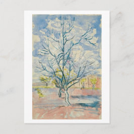 Rosa Peach Träd Van Gogh Fine Art Vykort