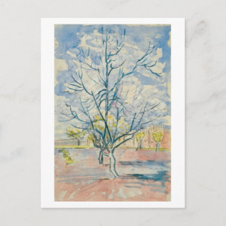 Rosa Peach Träd Van Gogh Fine Art Vykort