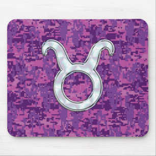 Rosa Pearl like Taurus Zodiac Sign on Digital Camo Musmatta
