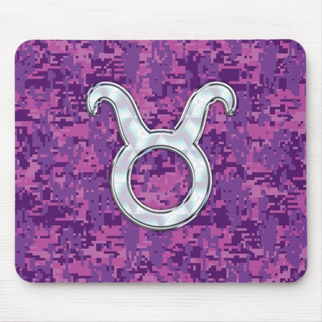 Rosa Pearl like Taurus Zodiac Sign on Digital Camo Musmatta (Framsidan)