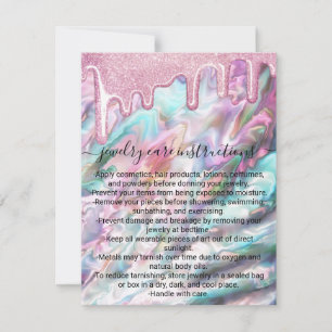 Rosa Pearl Opal Glitter Drivrutiner för judiskt vå Anteckningskort