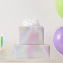 Rosa Pearl Opal Iridescent Holografi Presentpapper