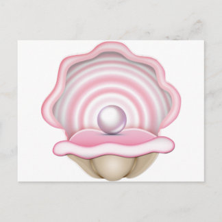 Rosa Pearl Oyster Vykort