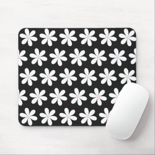 Rosa Pearls in Daisys on Black Musmatta