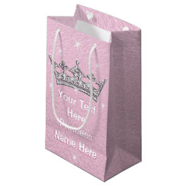 Rosa Pearly Personlig Princess Gift Bags