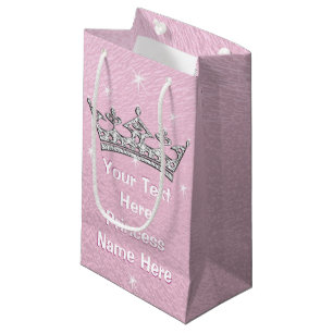 Rosa Pearly Personlig Princess Gift Bags