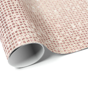 Rosa Pearly Sparkly Fauxelfenben grillar Presentpapper
