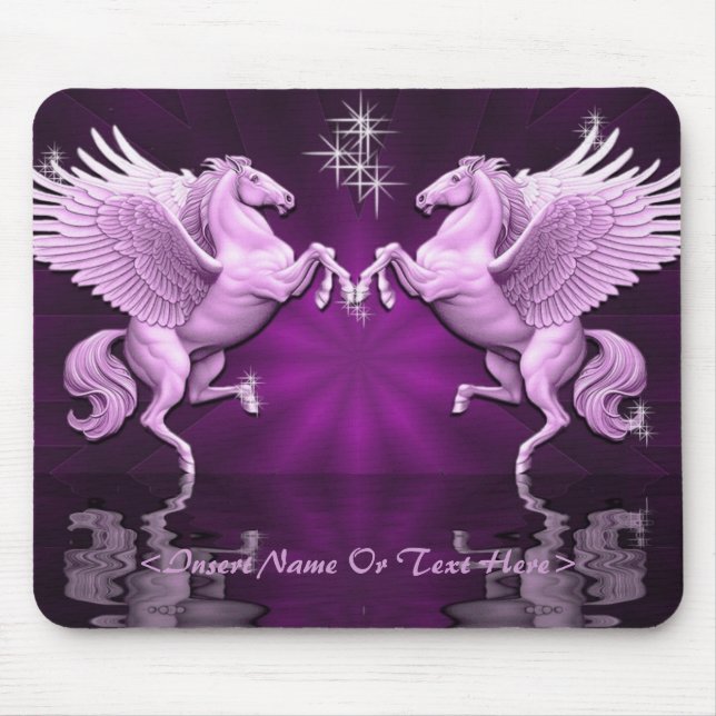 Rosa Pegasus Reflection Mouse Pad Musmatta (Framsidan)