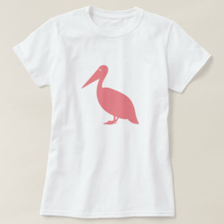 Rosa pelikanSilhouetteT-tröja T Shirt
