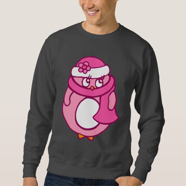 Rosa Penguin Sweatshirt (Framsida)